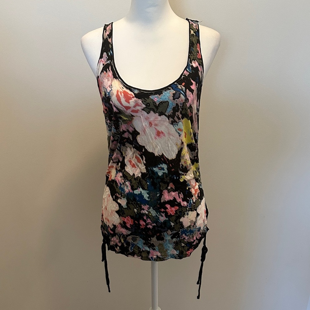 Hang Ten Black Floral Tank Top